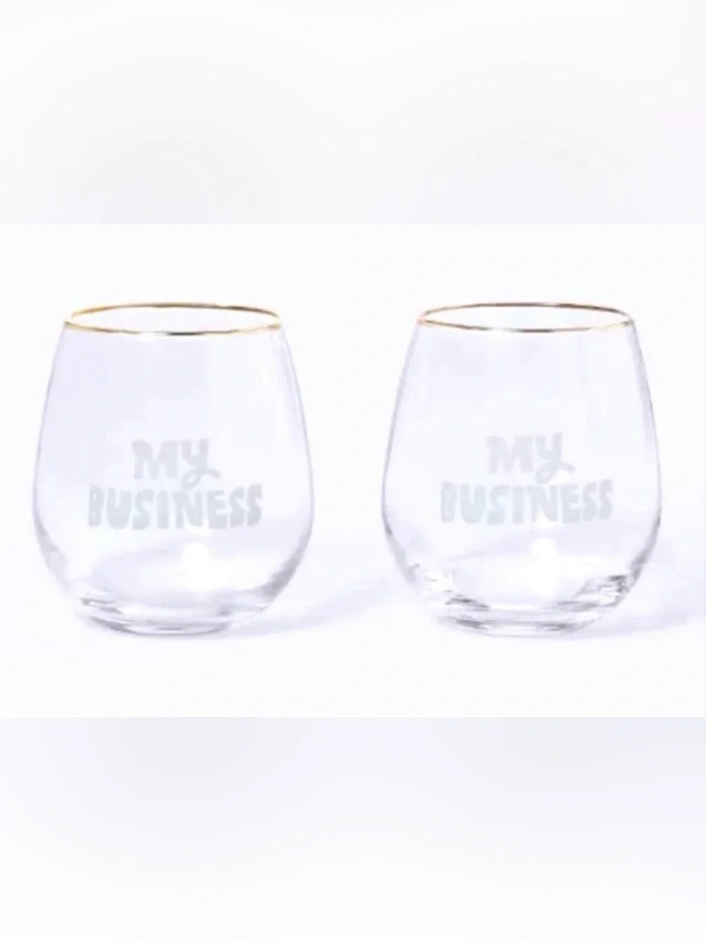 Tabitha Brown Stemless Wine Glasses with 